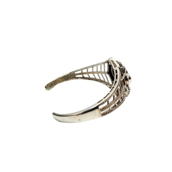 Nicky Butler Spider Cuff Bracelet Labradorite .925 Sterling Silver New - Picture 6 of 11